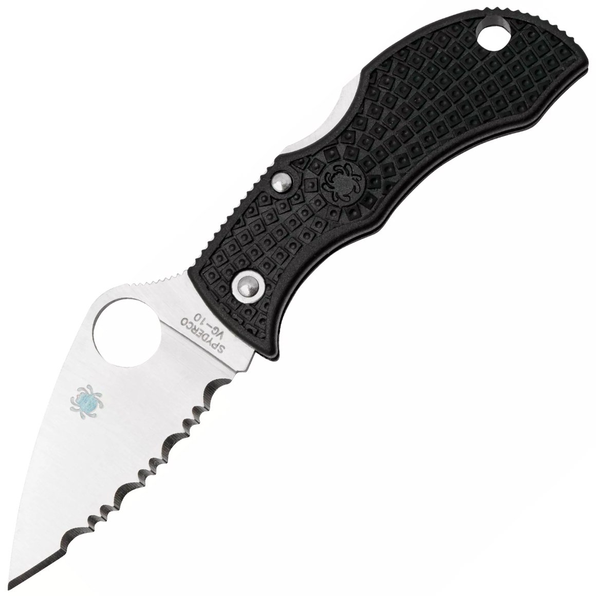 Spyderco Manbug Czarny Lekki Leaf MBKLFS