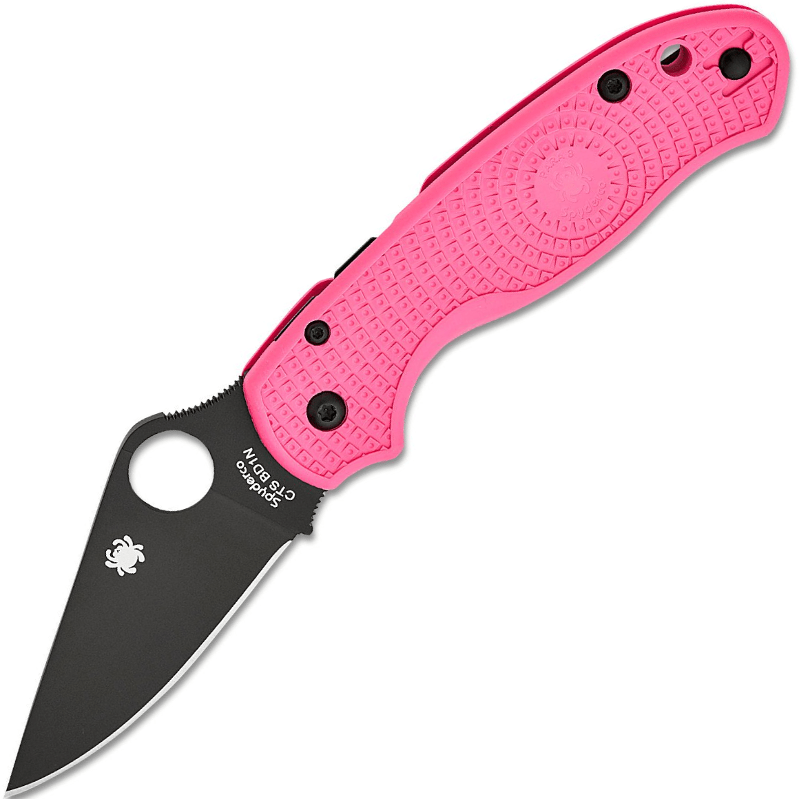 Spyderco Para 3 Różowy Lekki Czarny Ostrze Living Beyond Breast Cancer Reveal 14 C223PPNBK