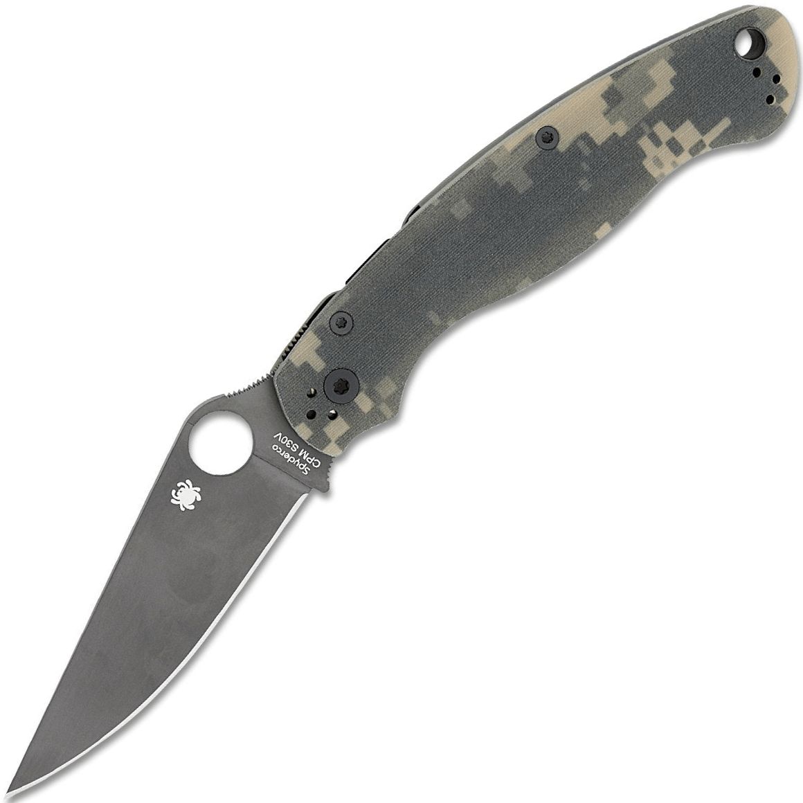 Spyderco Military 2 Camo G-10 Czarna Ostrze Reveal 13 C36GPCMOBK2