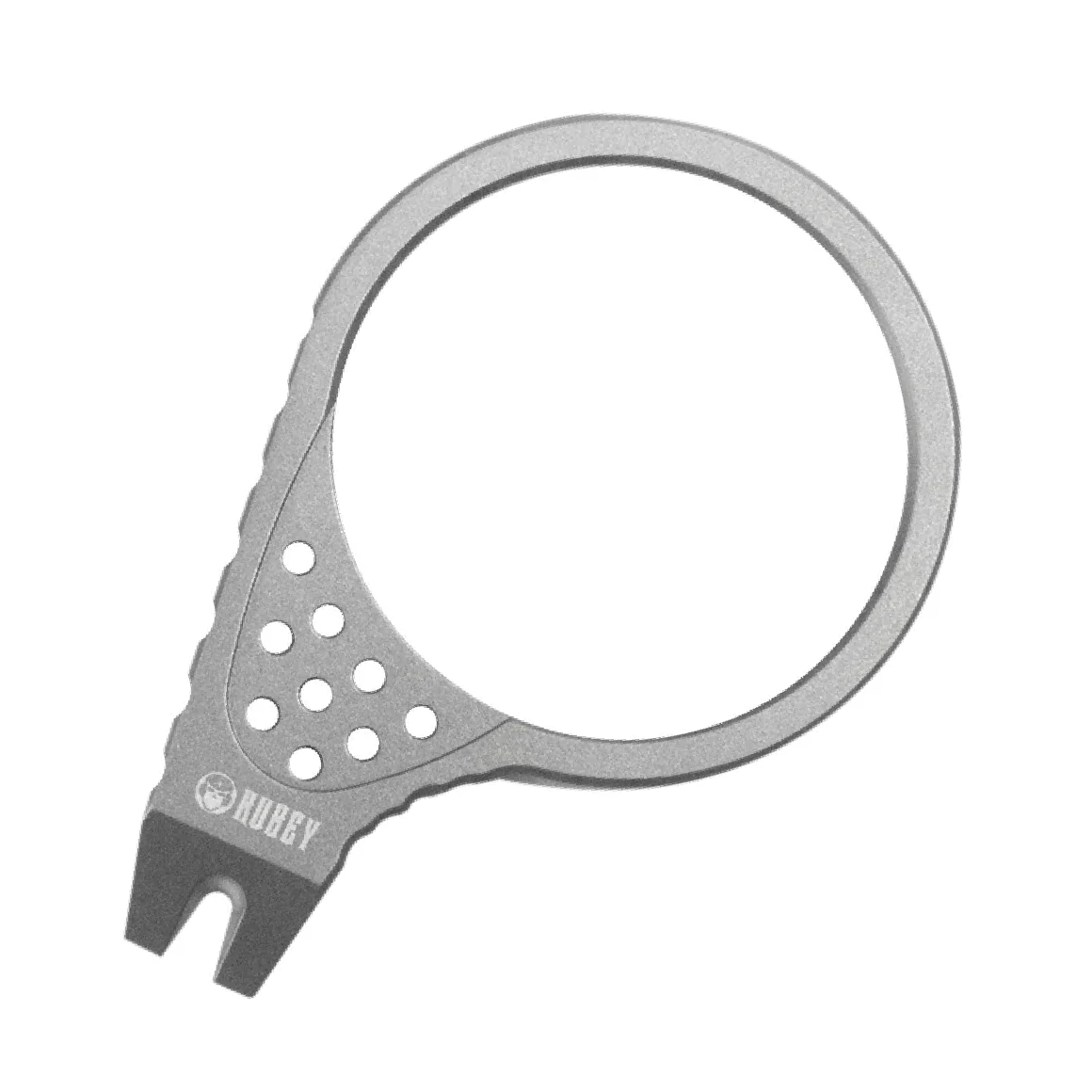 KUBEY Finger Ring Pry Bar Szary Tytan Pary Par KU410A