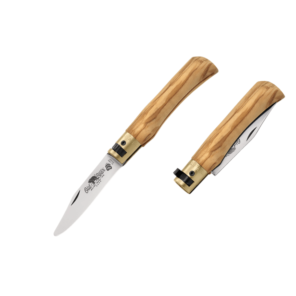 OLD BEAR® S - STAL NIERDZEWNA, RĘKOJEŚĆ Z OLIWKI, ZAOKRĄGLONE OSTRZE 9357/17_LU