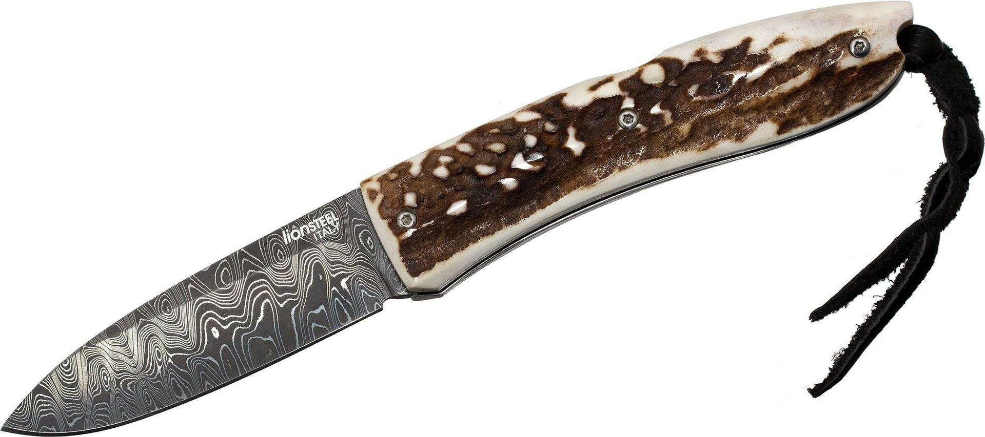 Lionsteel Opera Damascus Heinsgringla Rękojeść z poroża, drewniane pudełko 8800D CE