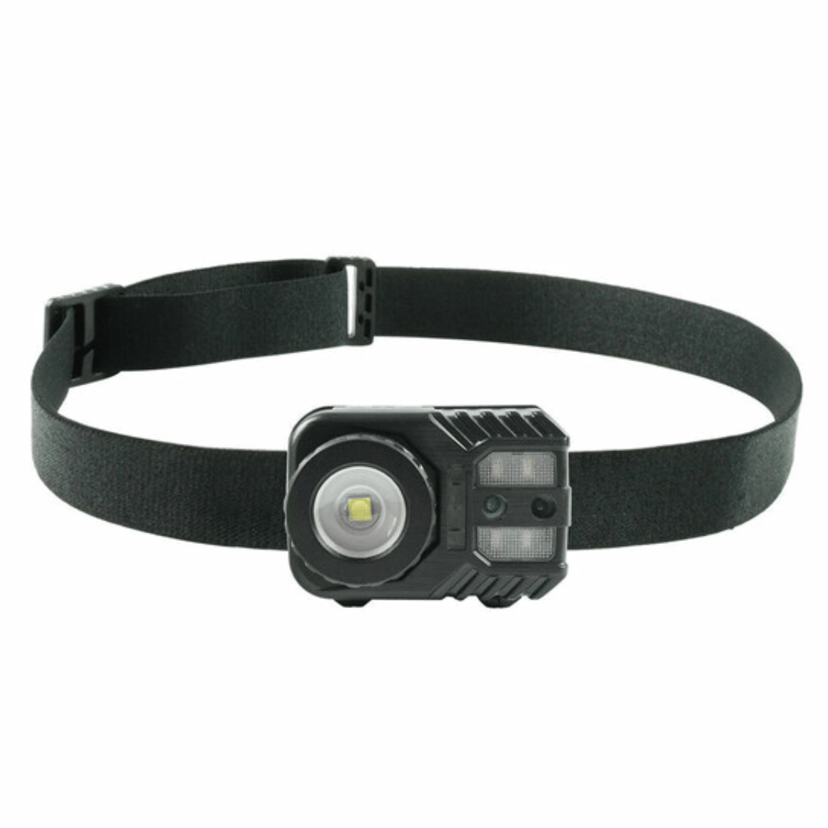 Latarka czołowa z gumowaniem, LED CREE XPG-2, micro-USB, czerwone światło