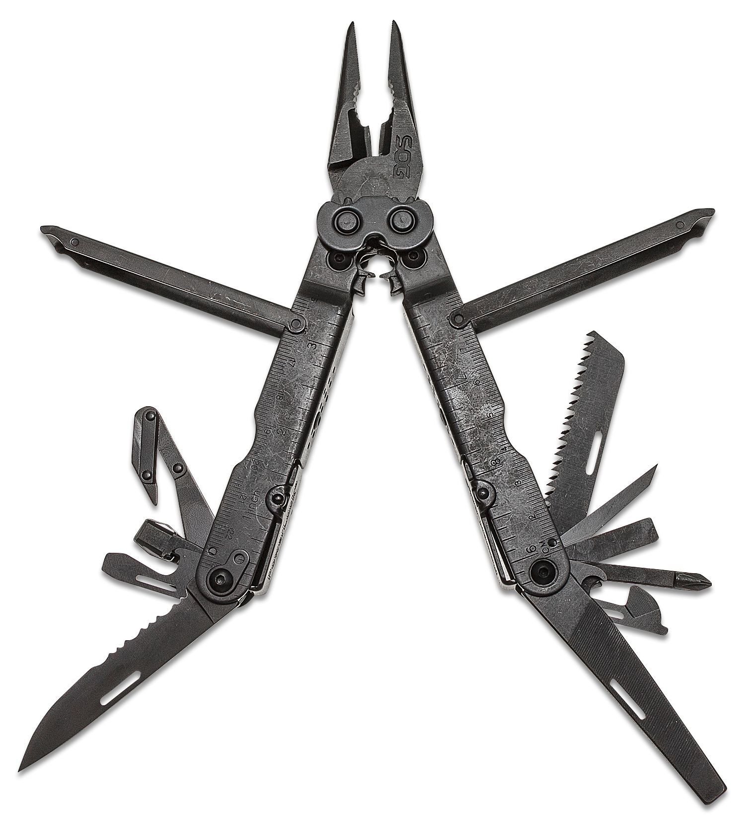 SOG POWERLOCK EOD Z V-CUTTEREM - CZARNY OKSYD - NYLONOWA POCHWA SOG-B63N-CP