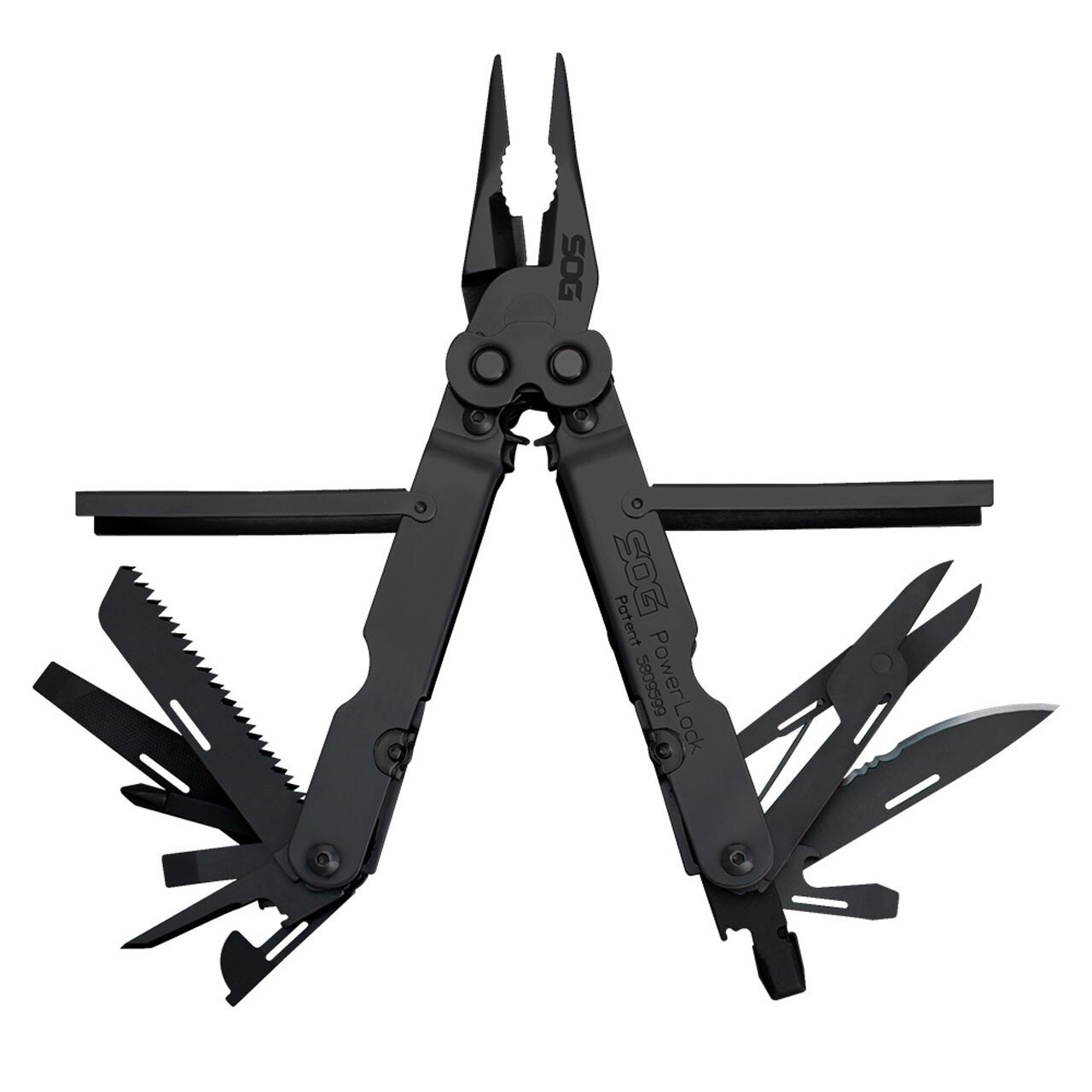 SOG POWERLOCK EOD - NOŻYCE - CZARNY TLENEK - NYLONOWA POCHWA SOG-B61N-CP