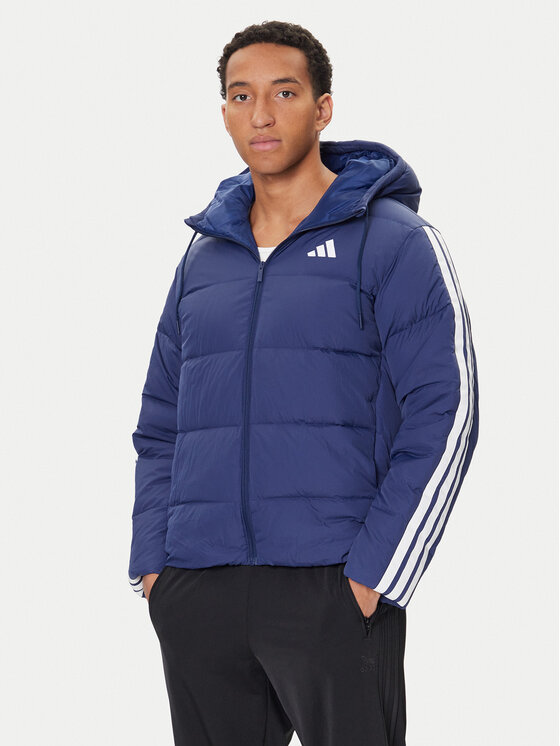 adidas Kurtka puchowa Essentials Climawarm 3-Stripes JX7799 Granatowy Regular Fit