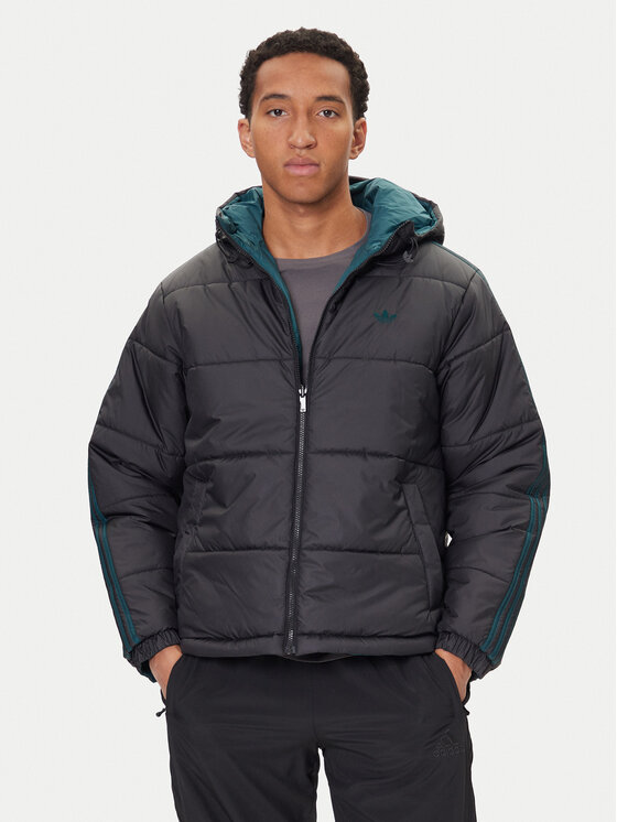 adidas Kurtka zimowa adicolor Reversible JX6447 Czarny Regular Fit