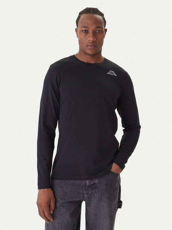 Kappa Komplet 2 longsleeve Logo Saro 37216LW Czarny Regular Fit