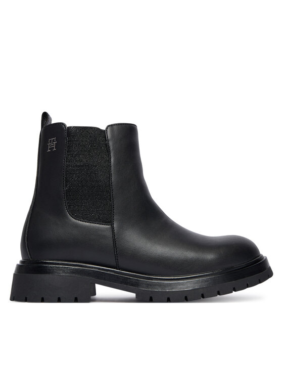 Tommy Hilfiger Botki Chelsea Boot T3A5-34152-1355 D Czarny