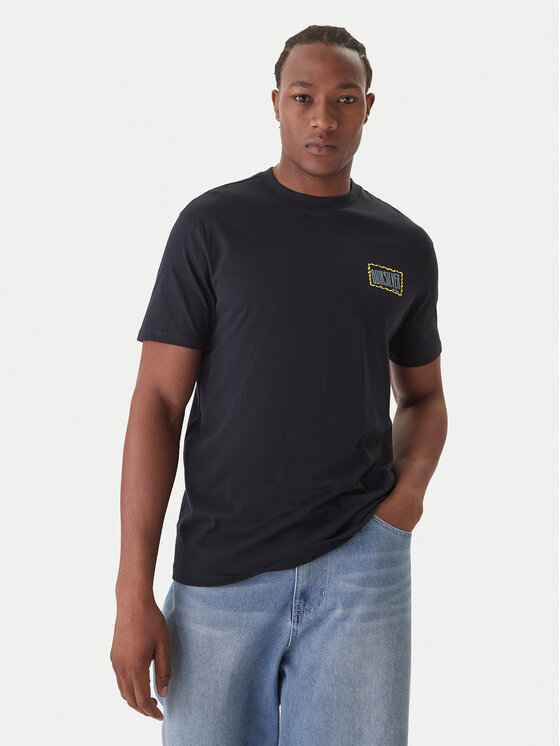 Quiksilver T-Shirt Gotam EQYZT08177 Czarny Regular Fit