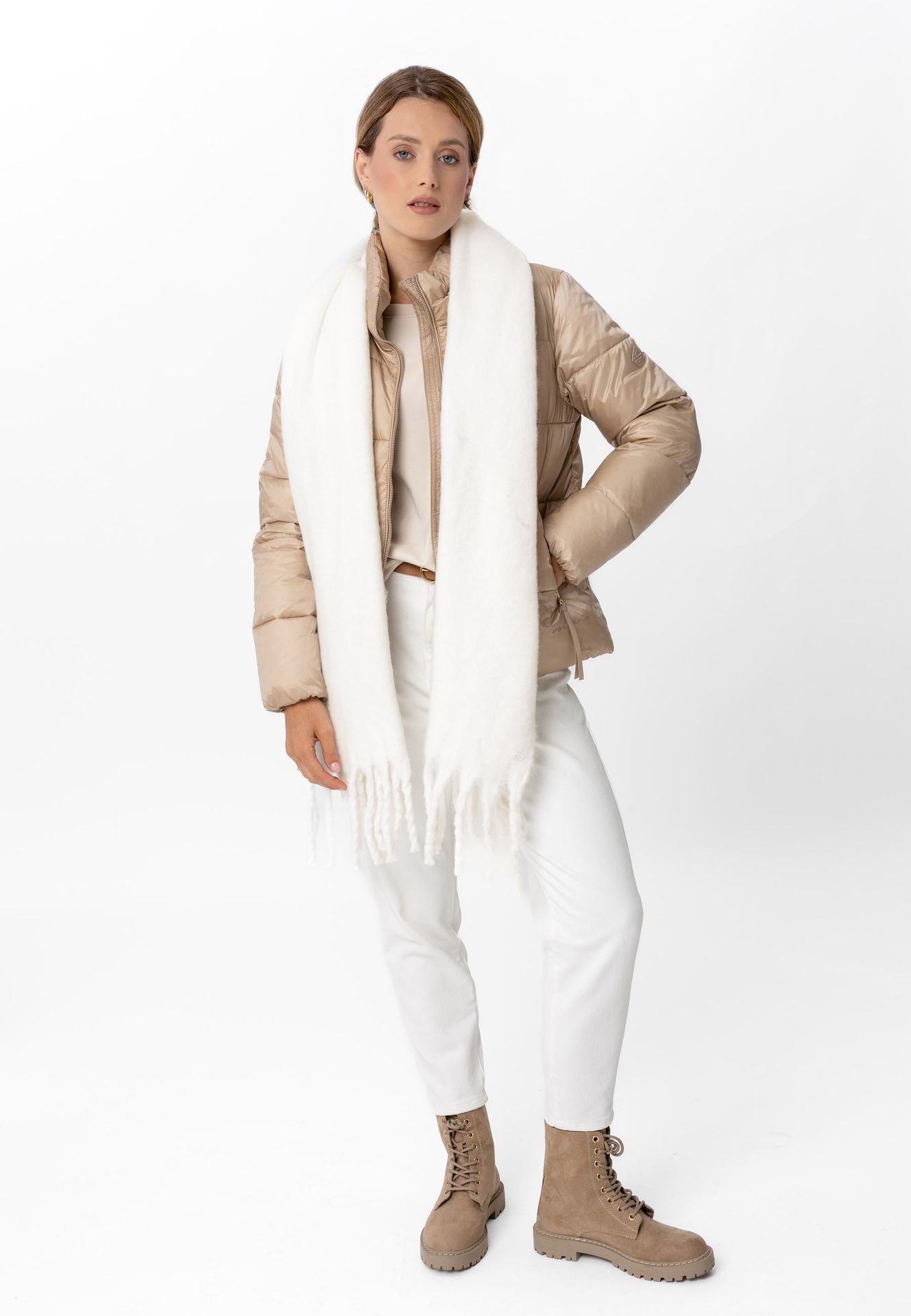 Długi, ciepły szal H-LASSI