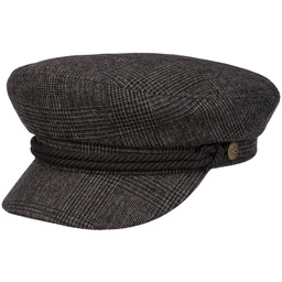 Czapka Żeglarska Fiddler Houndstooth by Brixton, antracytowo-szary, XL (61-62 cm)