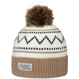 Czapka z Pomponem Ella by Chillouts, beżowy, One Size