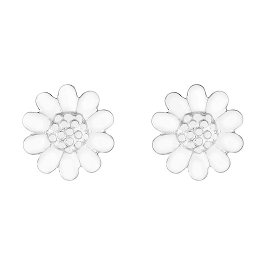 Srebrne kolczyki kwiatuszki