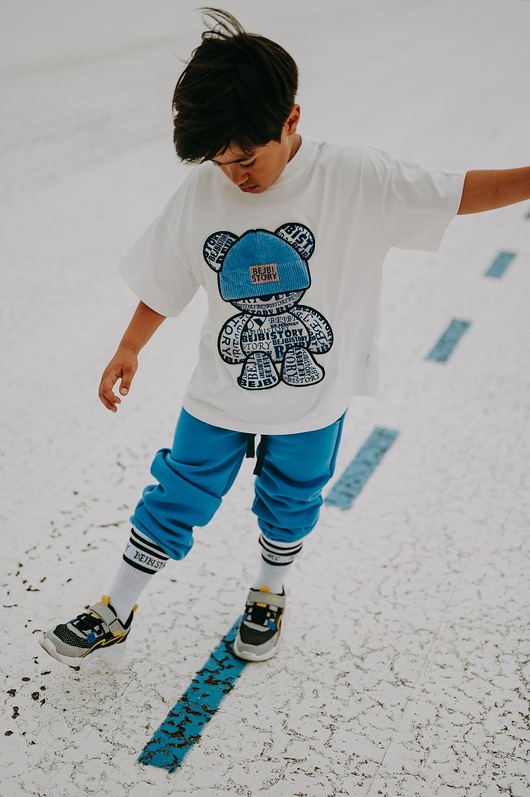 T-shirt oversize Blue Teddy