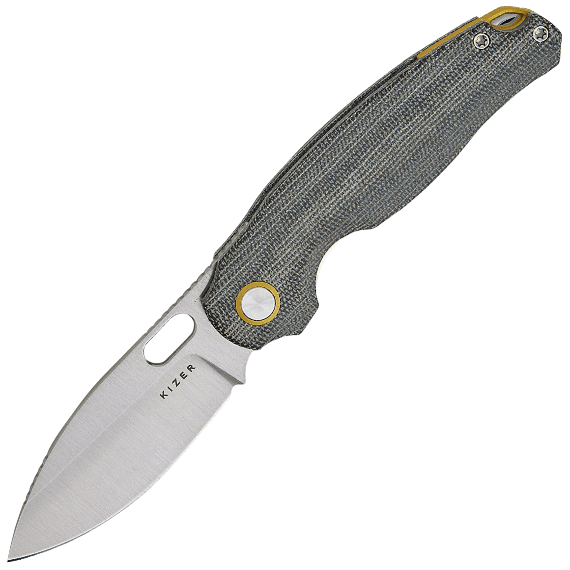 Kizer Seagull 14C28n, Satin, Micarta V3770A1