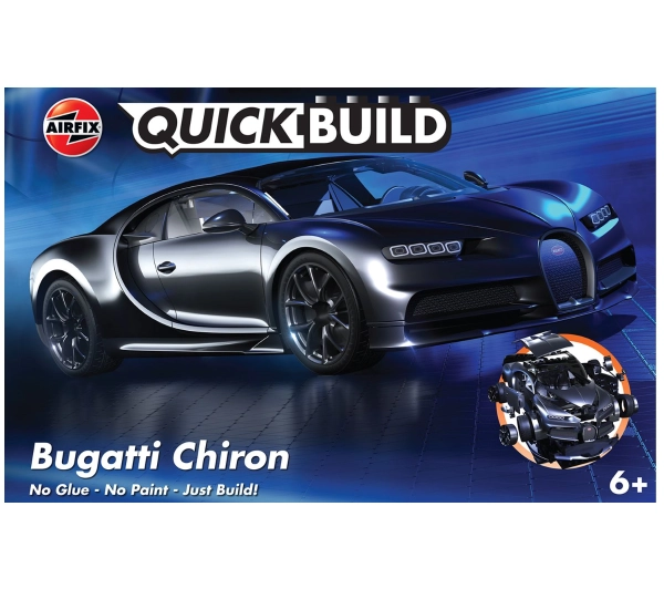 Airfix J6025 Quickbuild Bugatti Chiron - Black