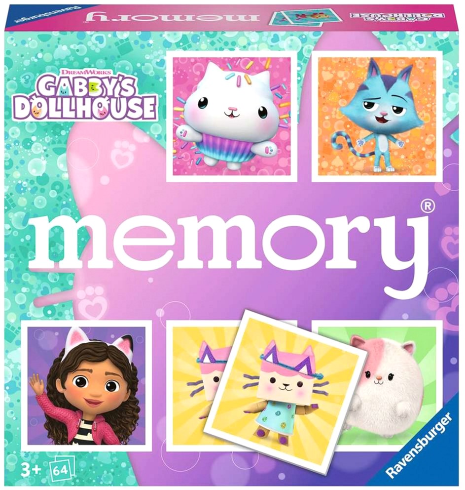 Gra planszowa Ravensburger Memory Gabbys Dollhouse (4005556225965)