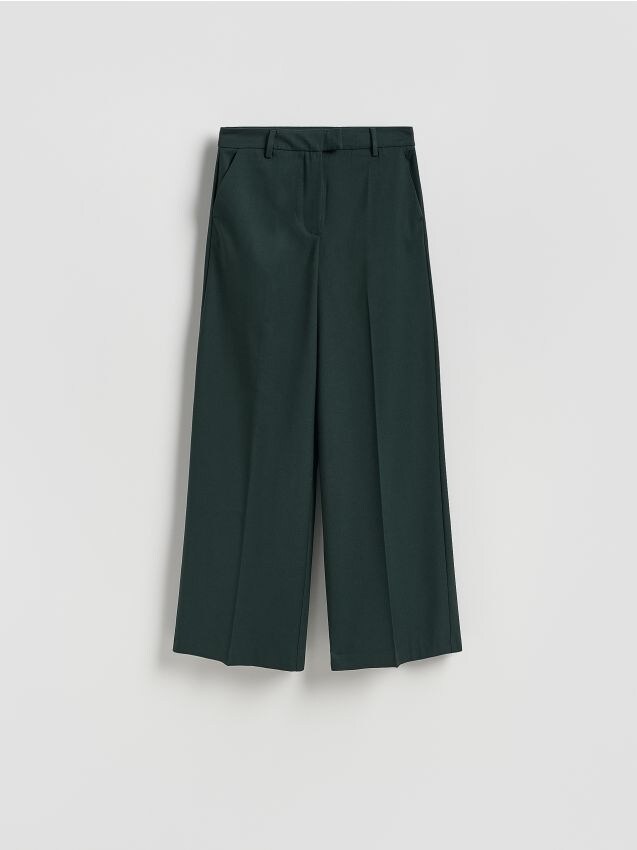 Reserved - Spodnie z kantem - morski