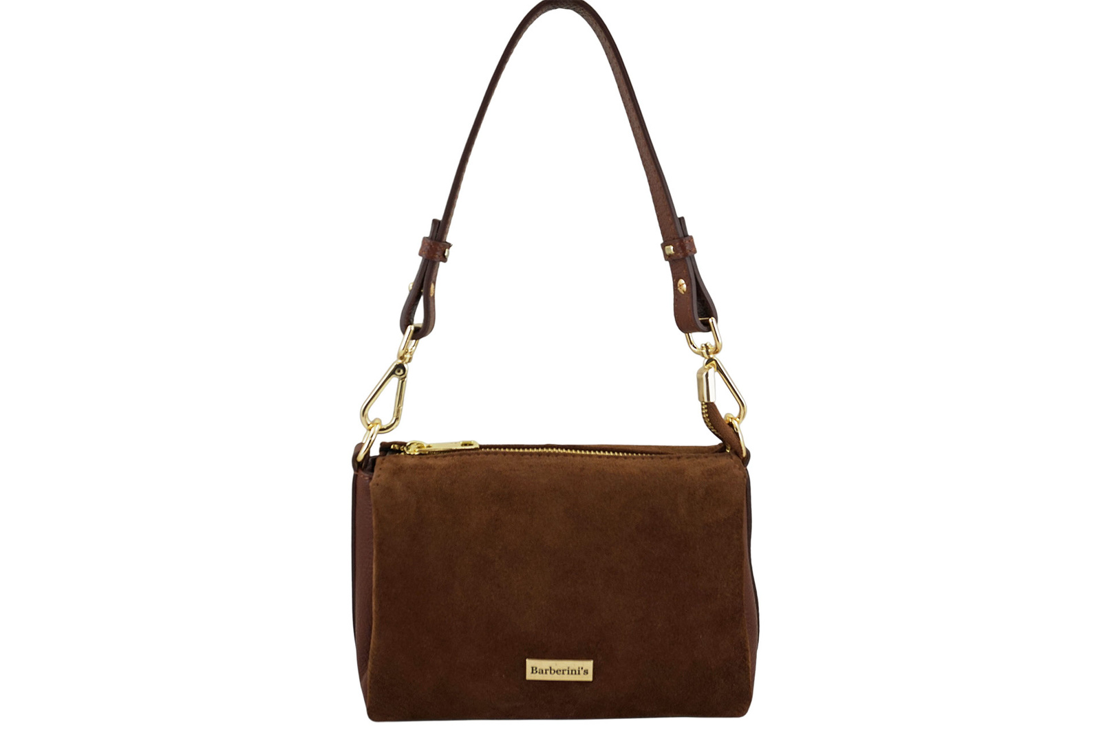 Zamszowa listonoszka damska Barberinis - Brązowa