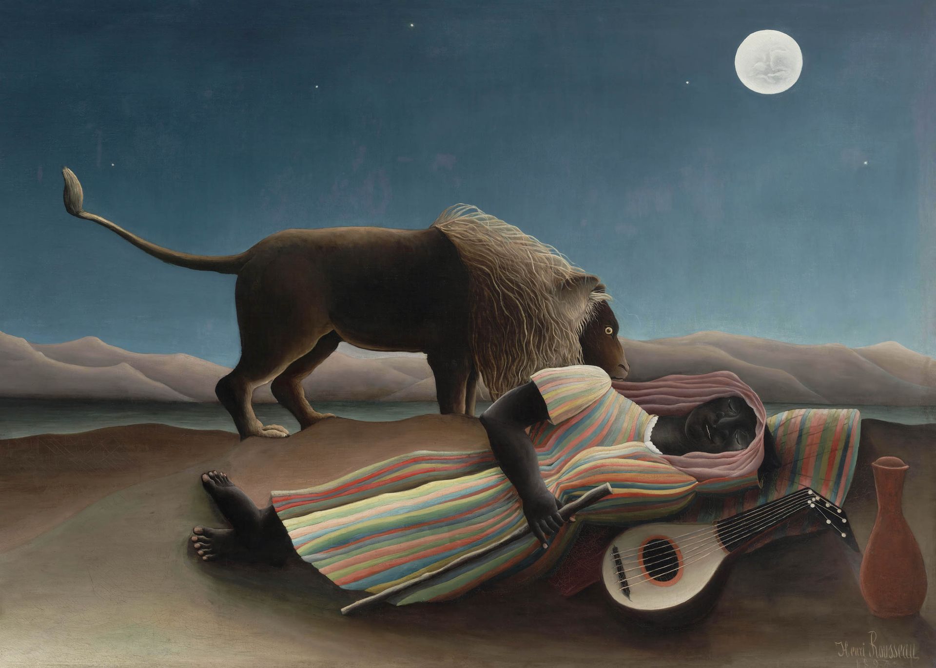 Plakat Śpiąca cyganka La Bohémienne endormie Henri Rousseau