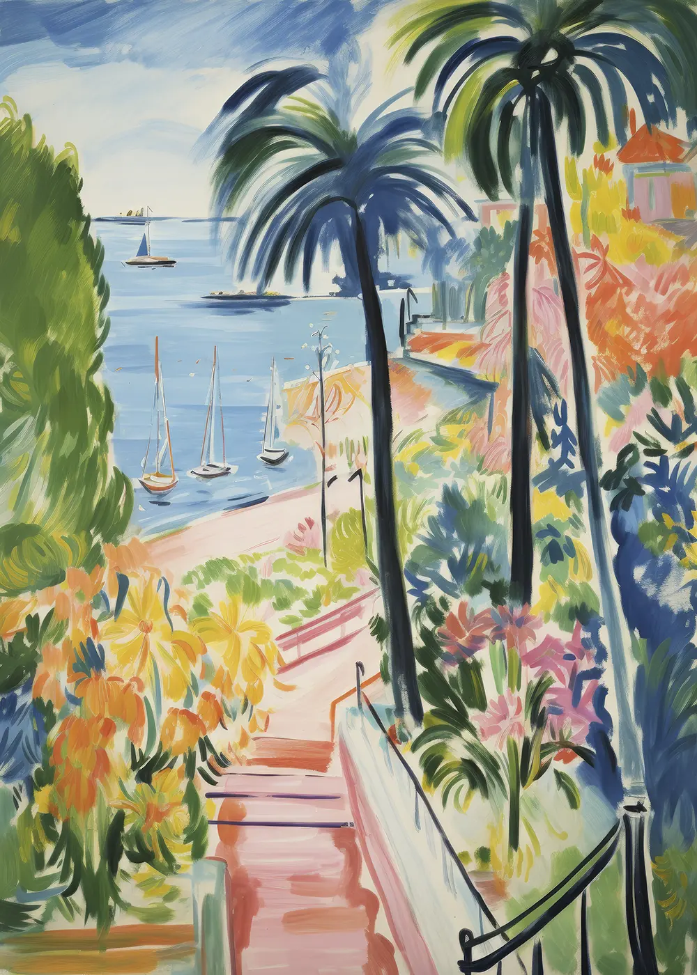 Plakat Zejście na plażę nr 1