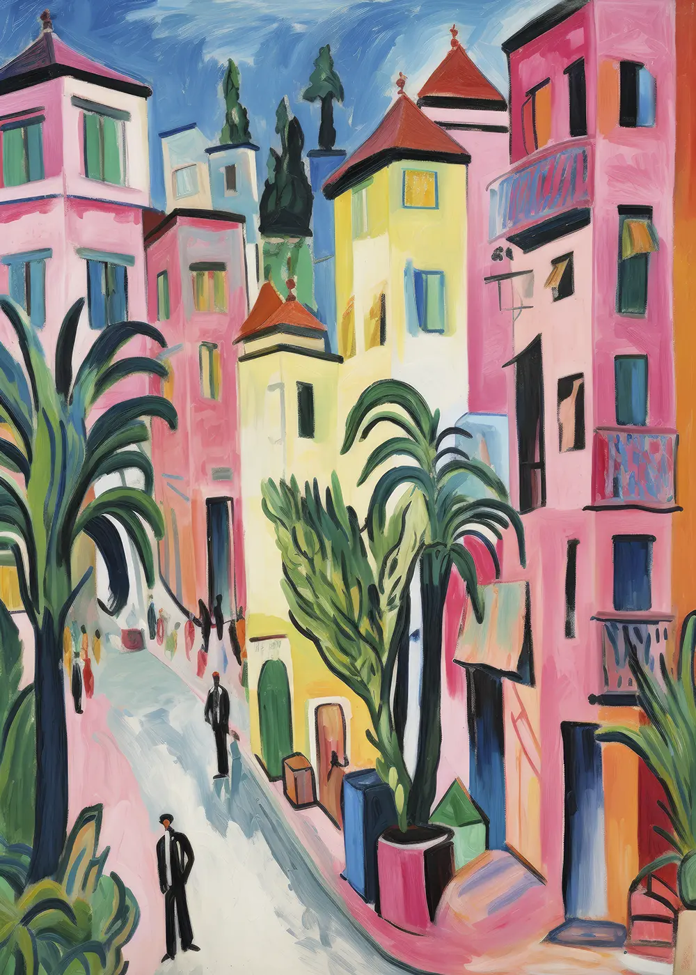 Plakat Ulica i kamieniczki