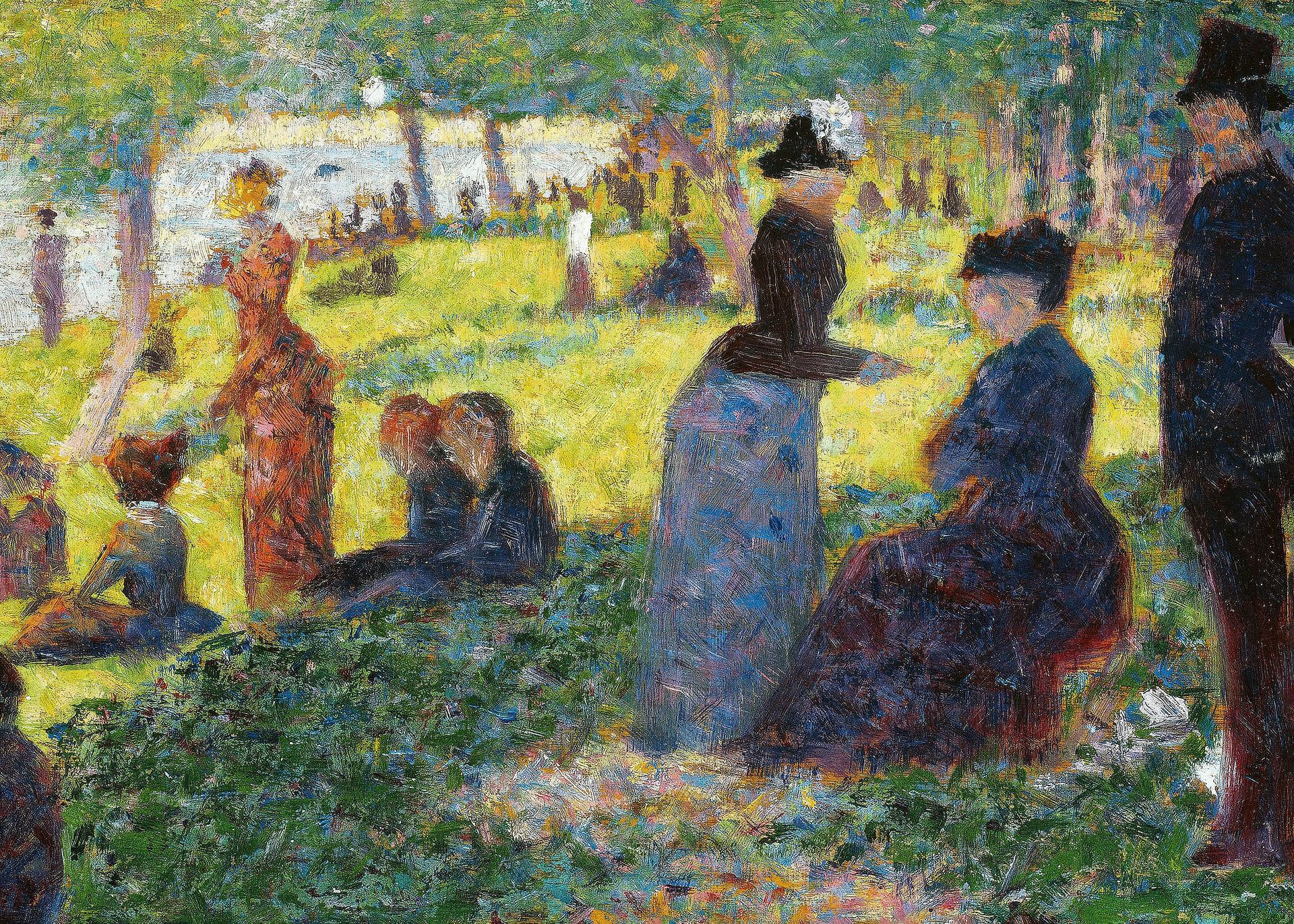 Plakat Georges Seurat pointylizm wiejski krajobraz vintage