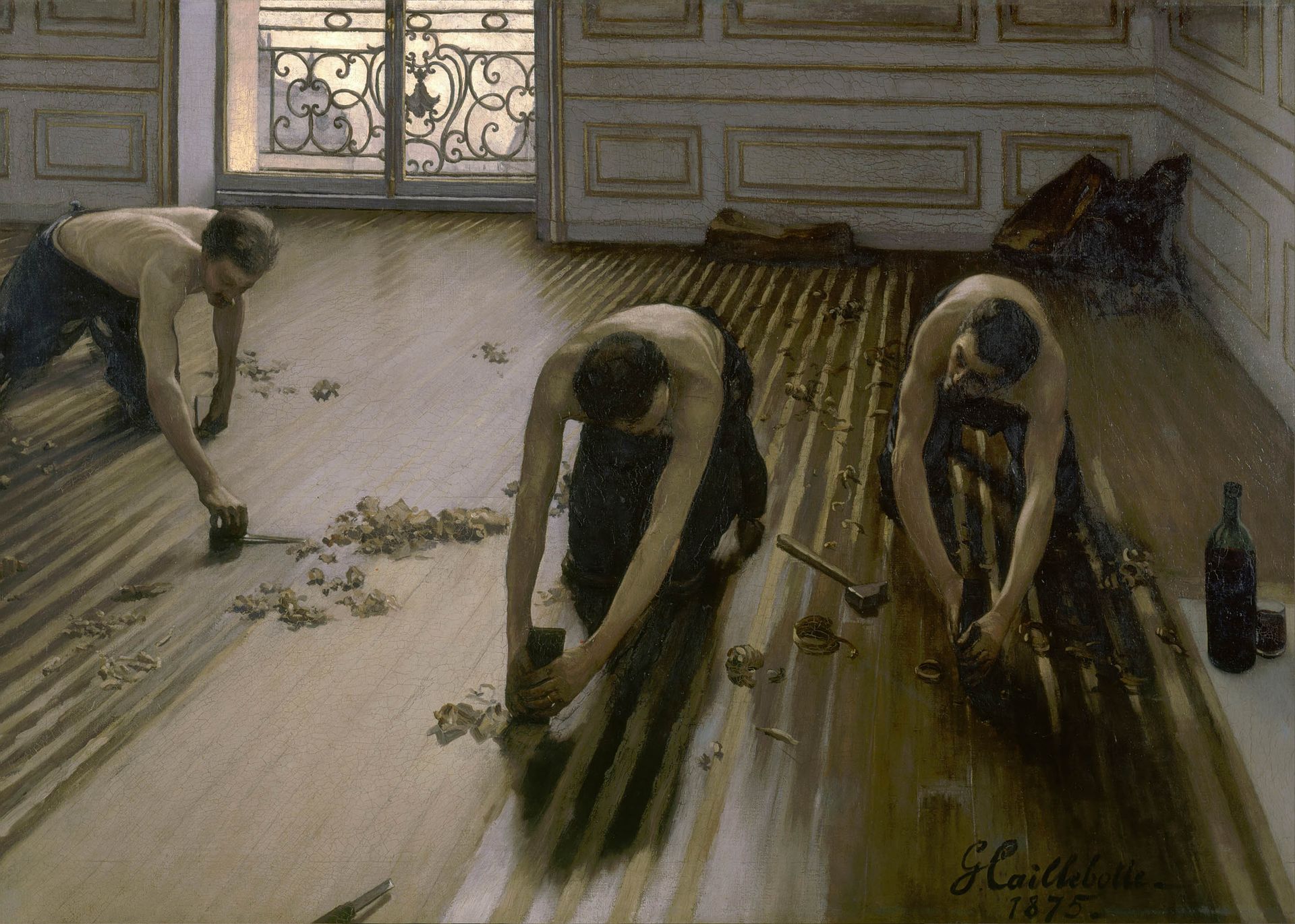 Plakat Cykliniarze podłóg Gustave Caillebotte 1875