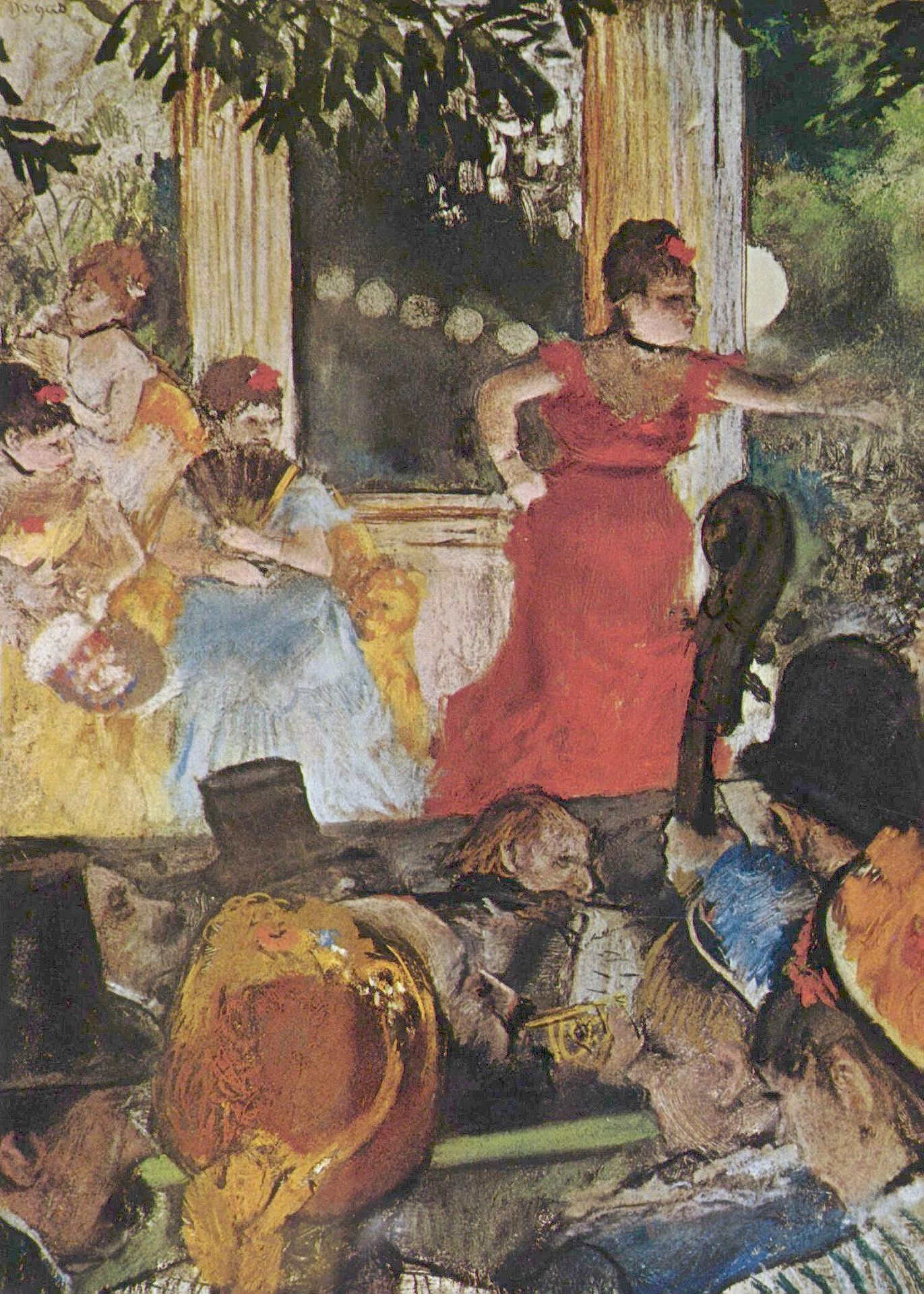 Plakat Café-concert Edgar Degas Belle Époque Paryż 1885