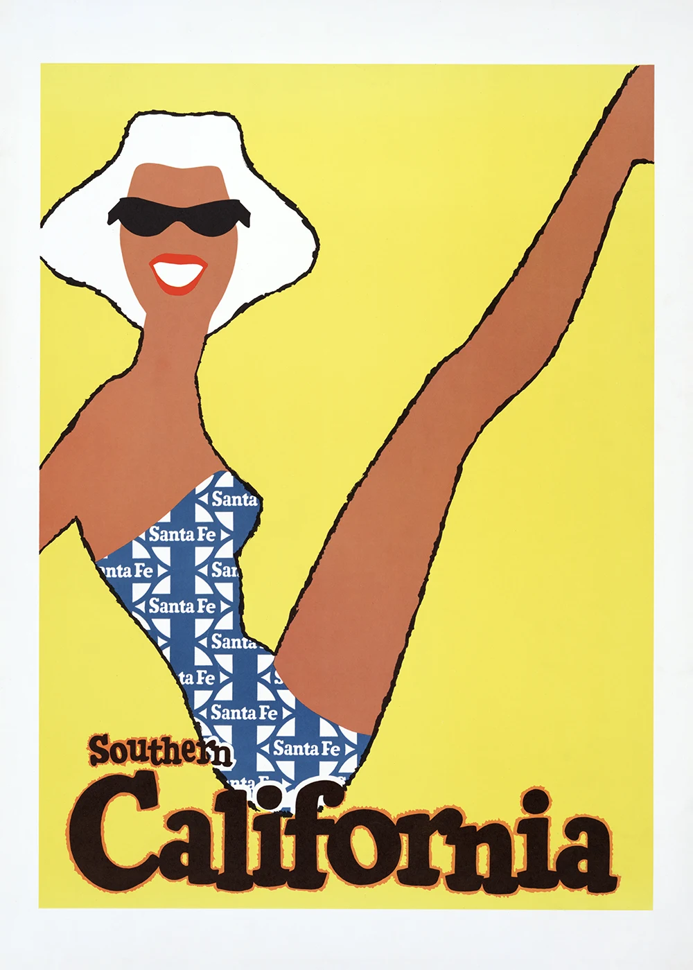 Plakat Vintage California Santa Fe