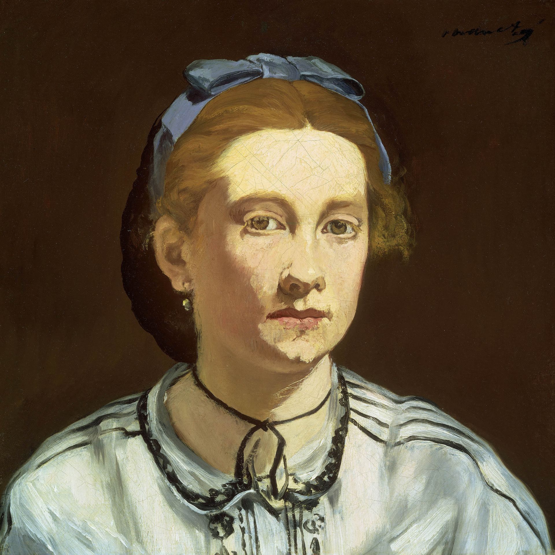 Plakat portret kobiety Édouard Manet reprodukcja XIX wiek