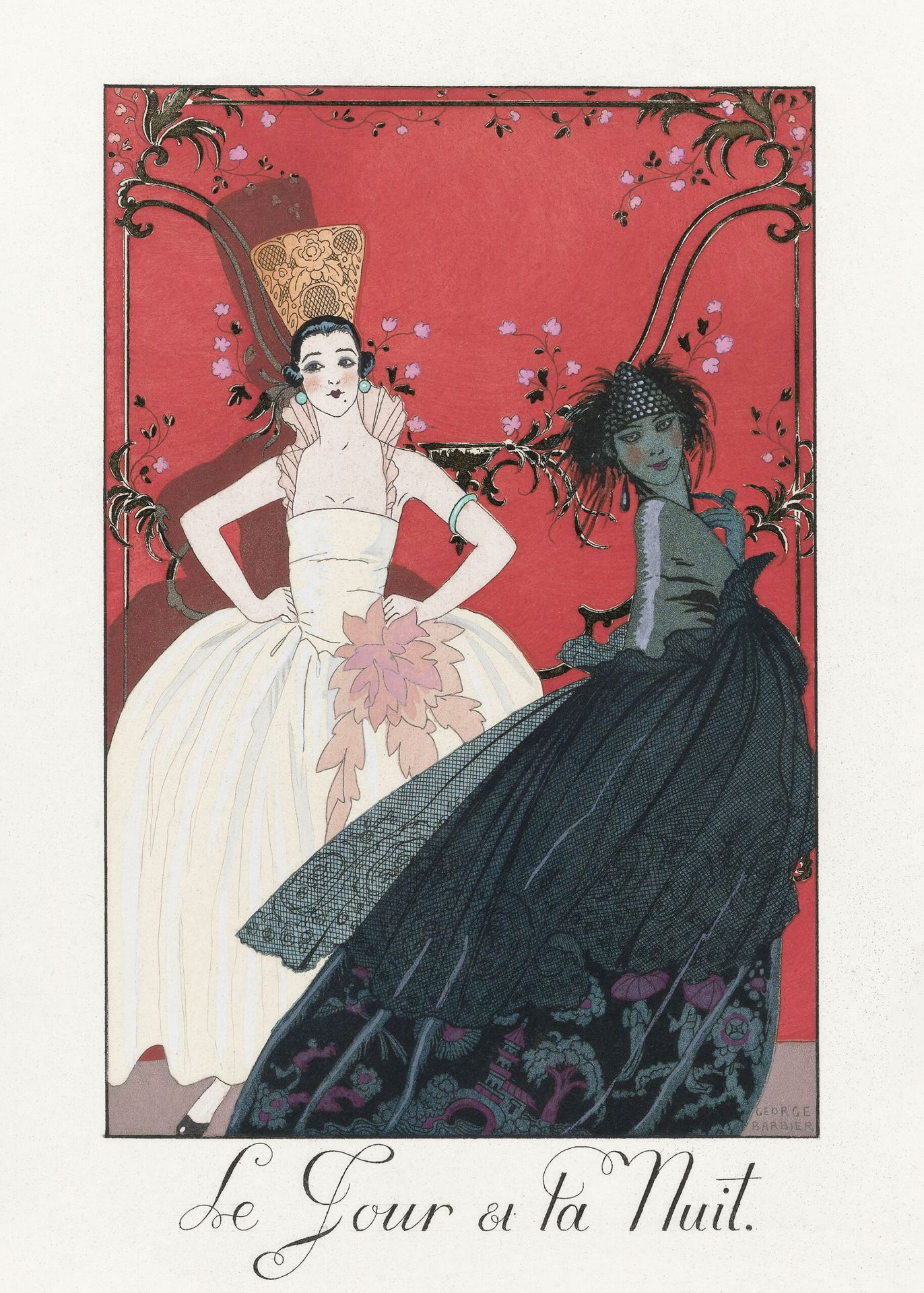 Plakat Le Jour et la Nuit George Barbier Art Deco