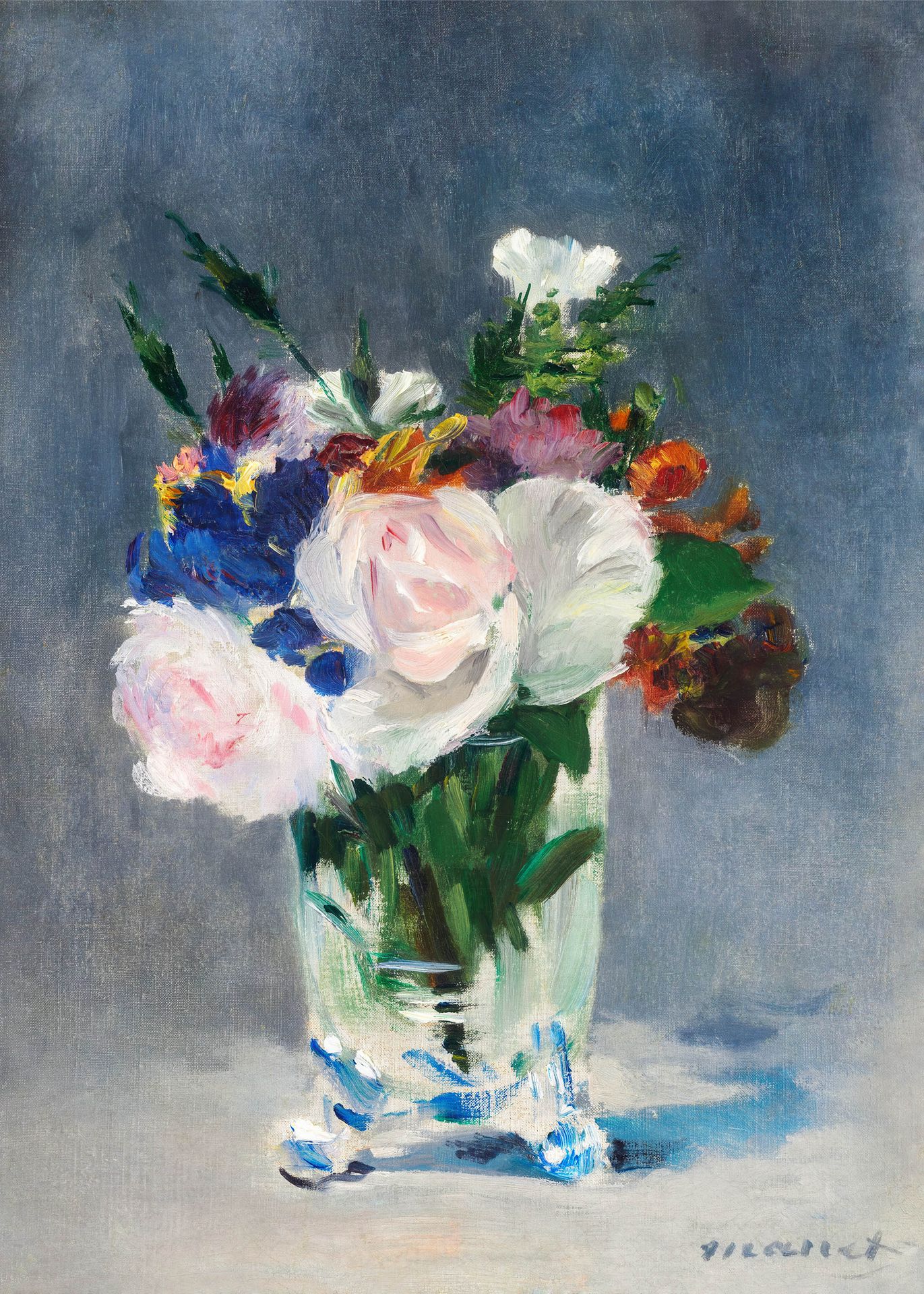 Plakat bukiet kwiatów wazon Édouard Manet impresjonizm