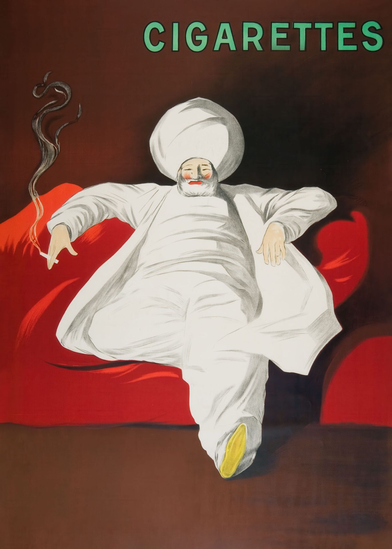 Plakat Leonetto Cappiello Cigarettes orientalny mędrzec 1901