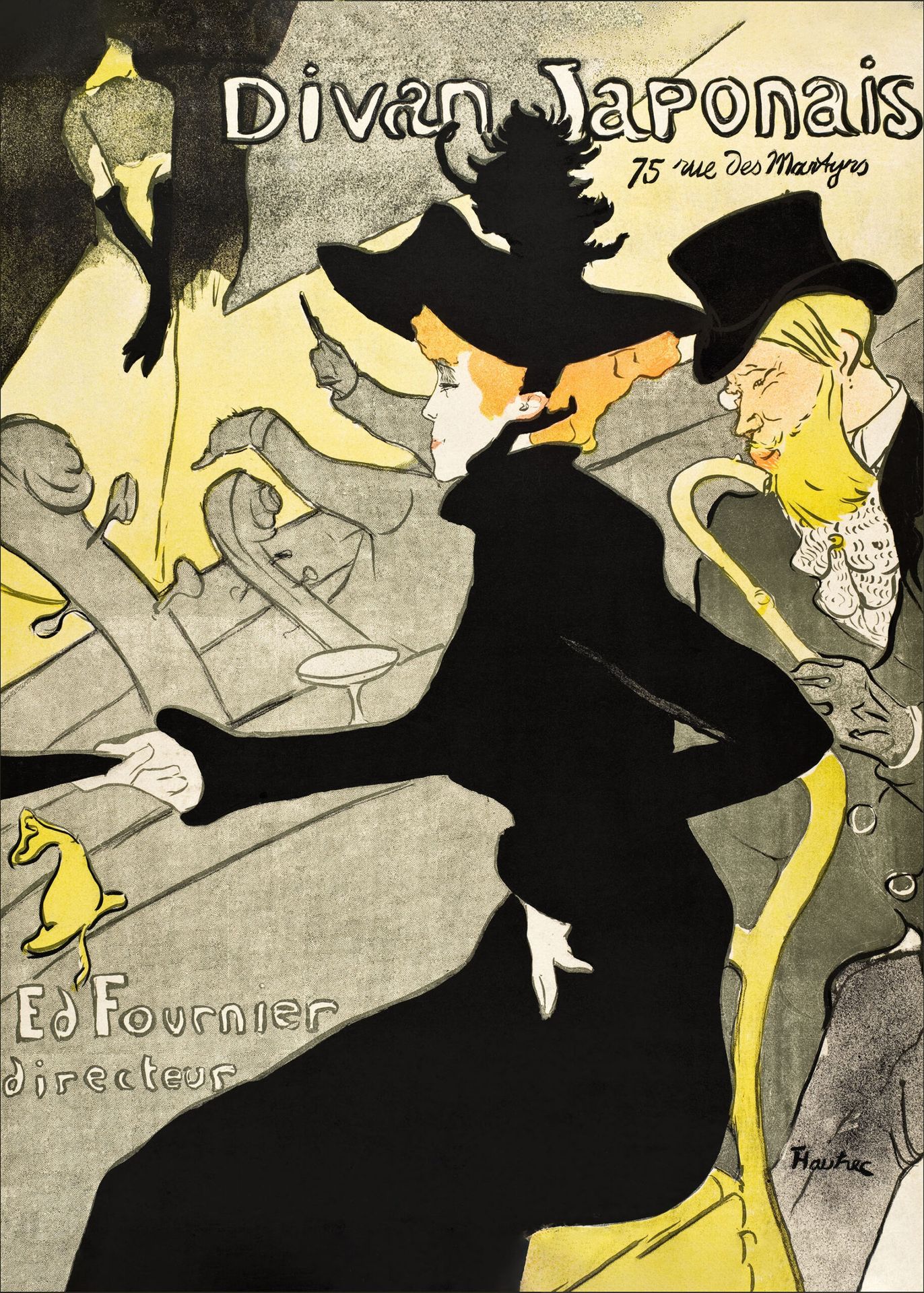 Plakat Divan Japonais Henri de Toulouse-Lautrec Paryż 1893