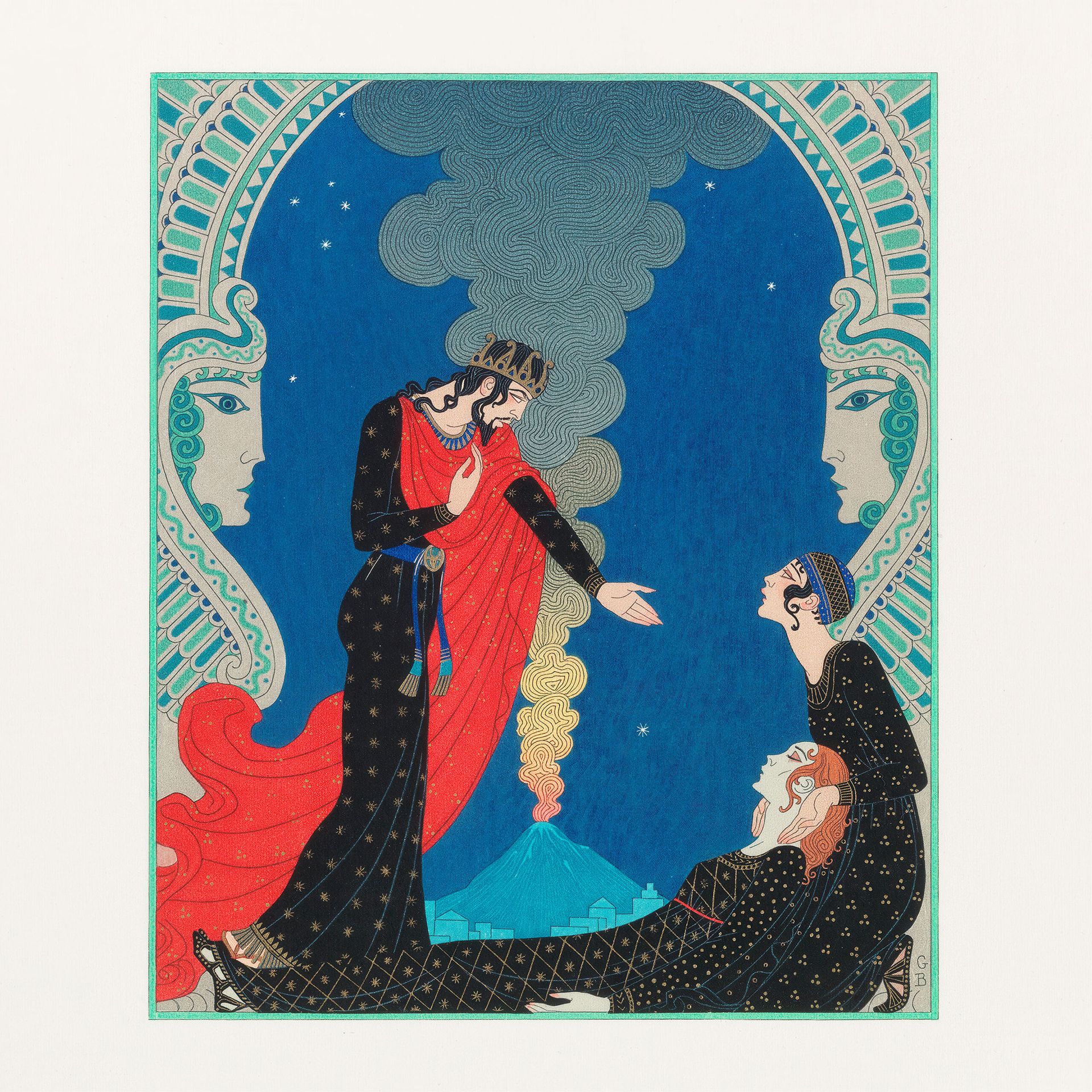 Plakat Art Deco George Barbier Ostatnie dni Pompei