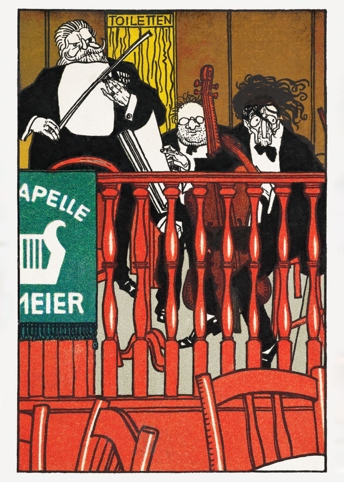 Plakat Kapelle Meier Moriz Jung wiedeńska secesja