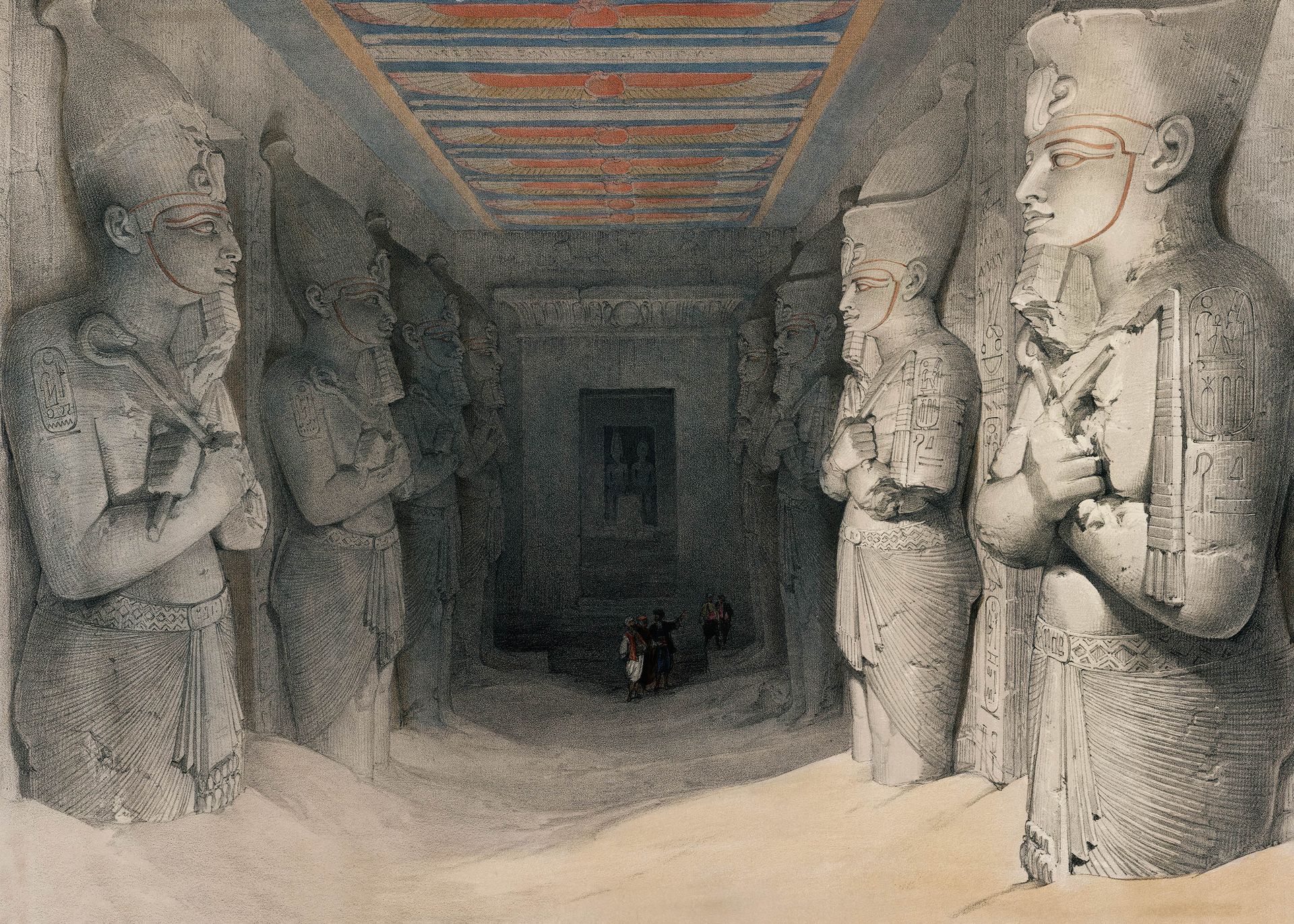 Plakat Abu Simbel świątynia Ramzesa II David Roberts