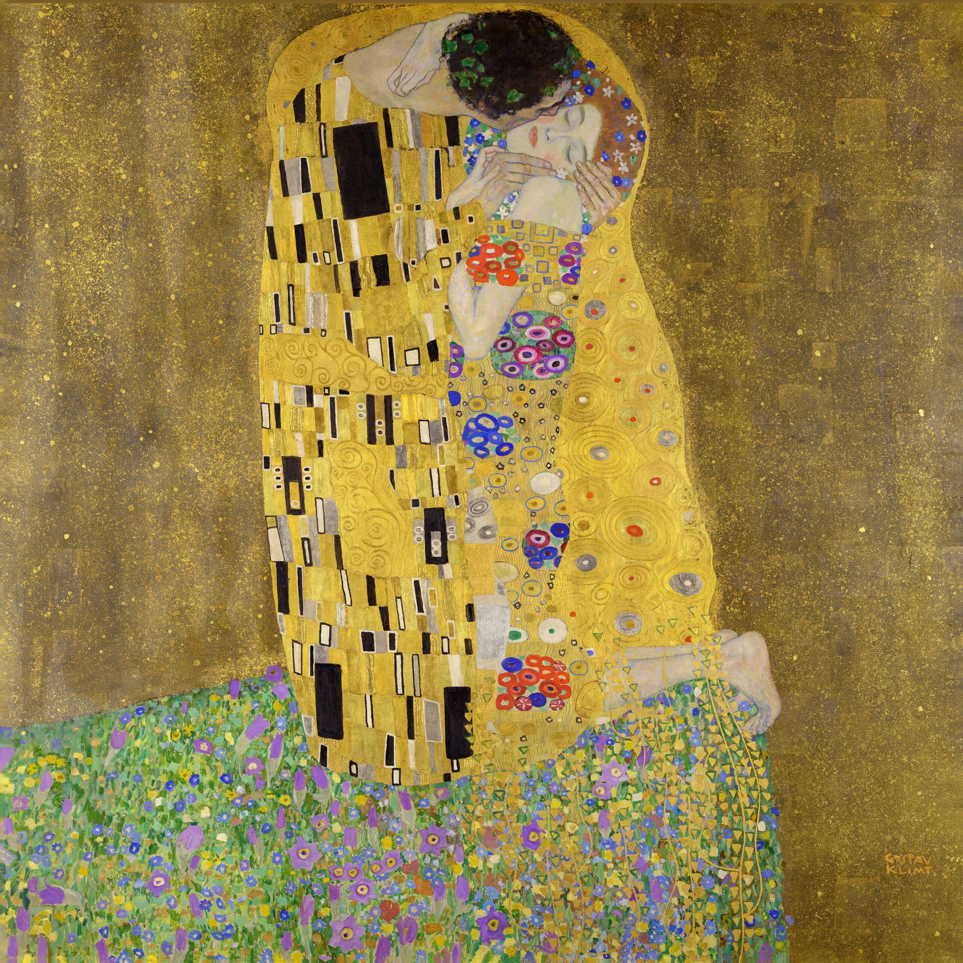 Plakat Pocałunek Gustav Klimt reprodukcja secesja wiedeńska