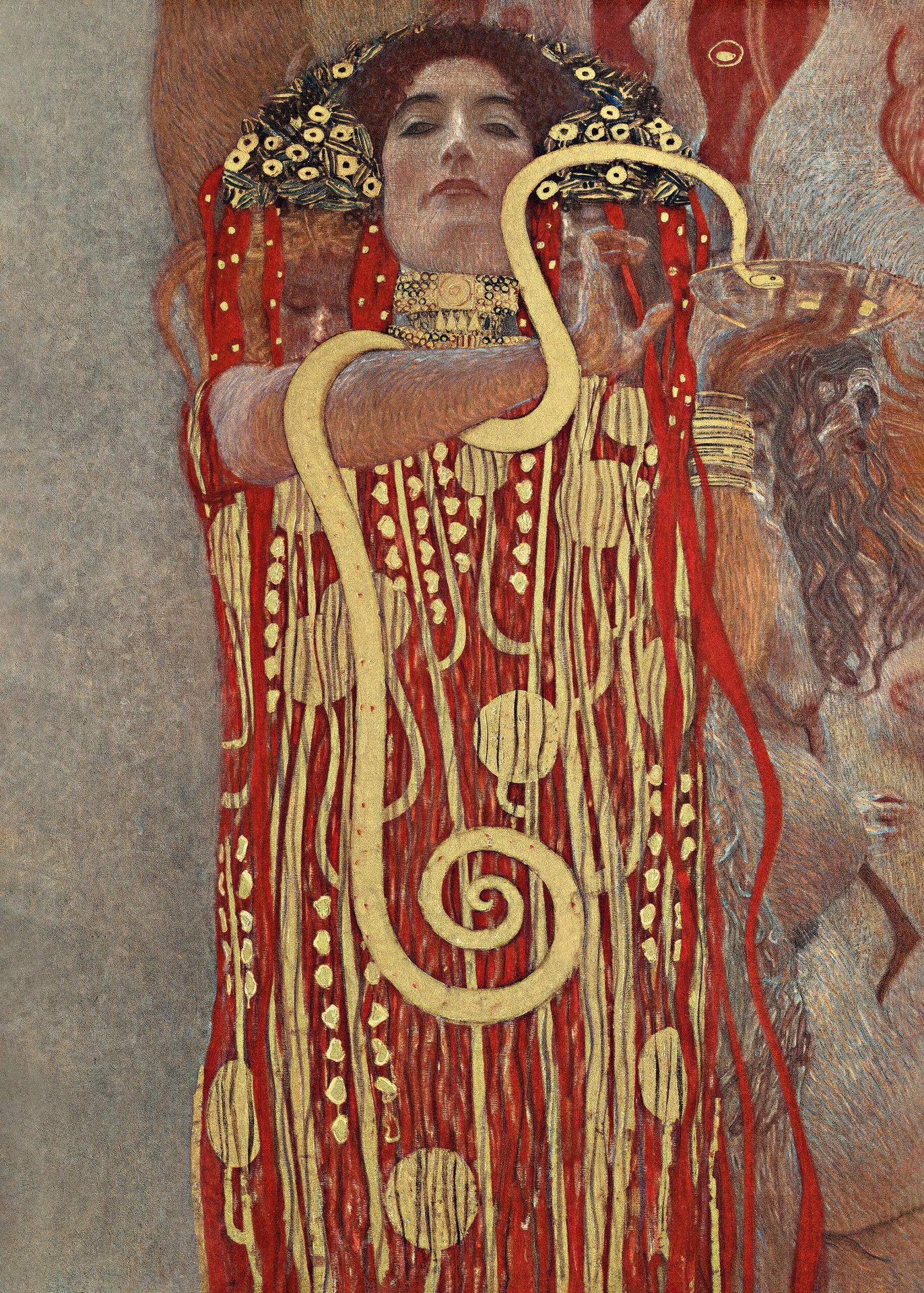 Plakat Hygieia Gustav Klimt reprodukcja Medycyna secesja