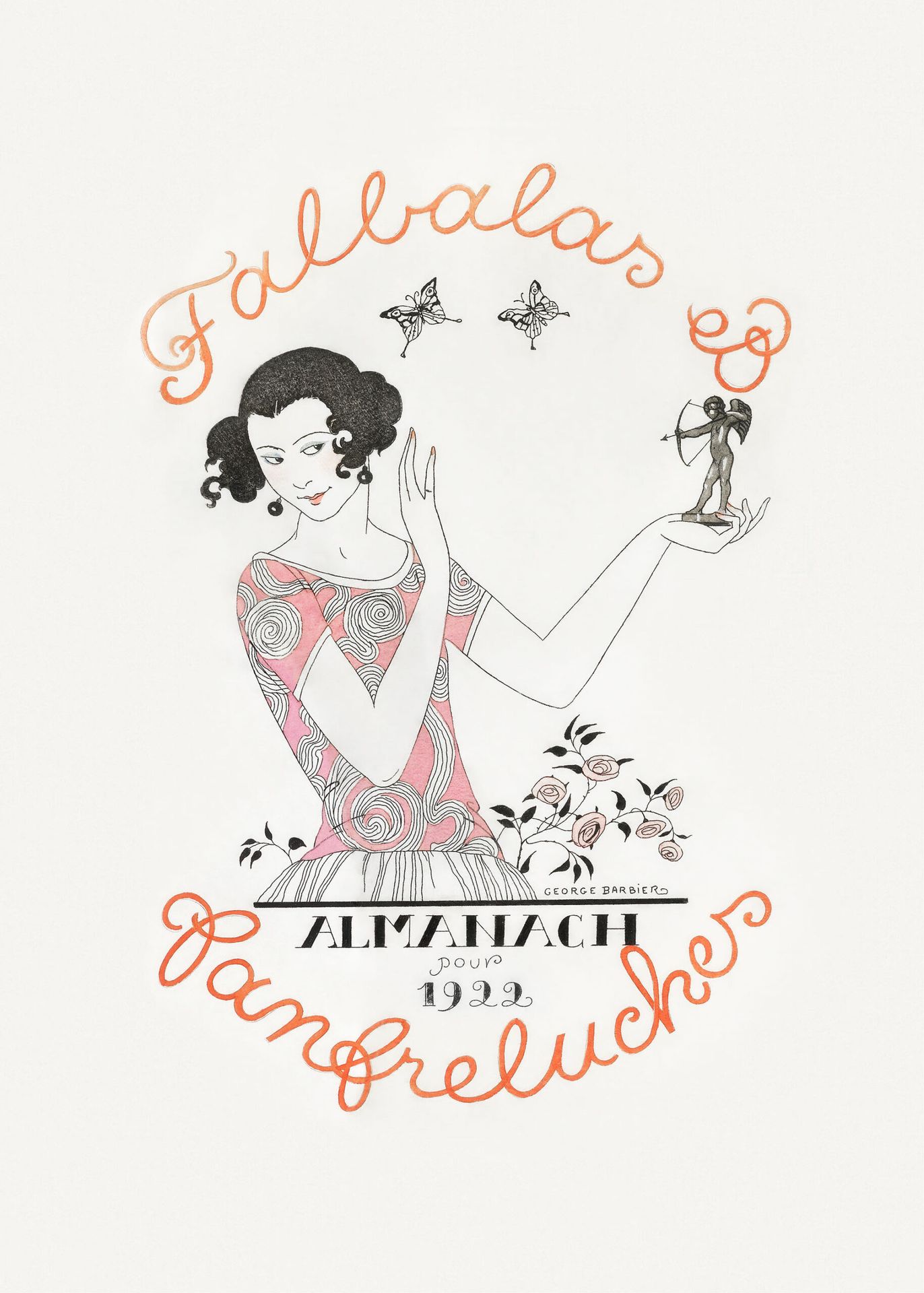 Plakat art deco George Barbier 1922 Falbalas et fanfreluches