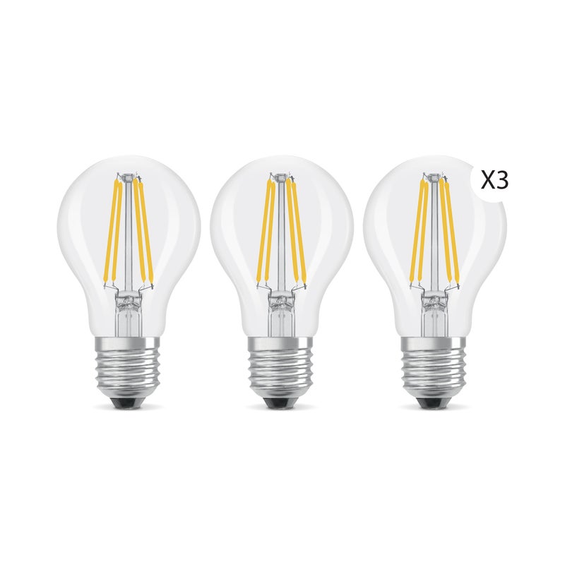 Żarówka LED 3 szt. E27 3.8 W 806 lm Ciepła biel Lexman