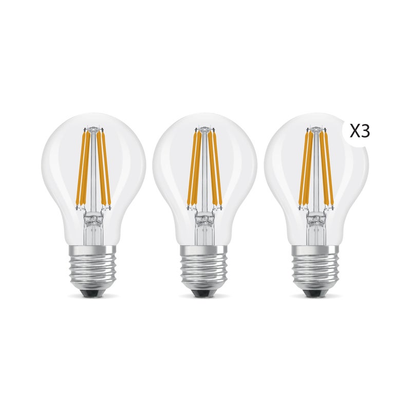 Żarówka LED 3 szt. E27 7.2 W 1521 lm Ciepła biel Lexman