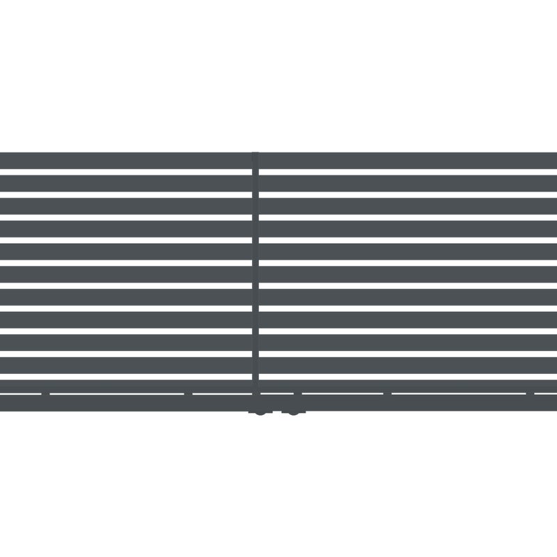 Polbram Brama przesuwna teleskopowa Tinos 4x1,58 m prawa antracytowa