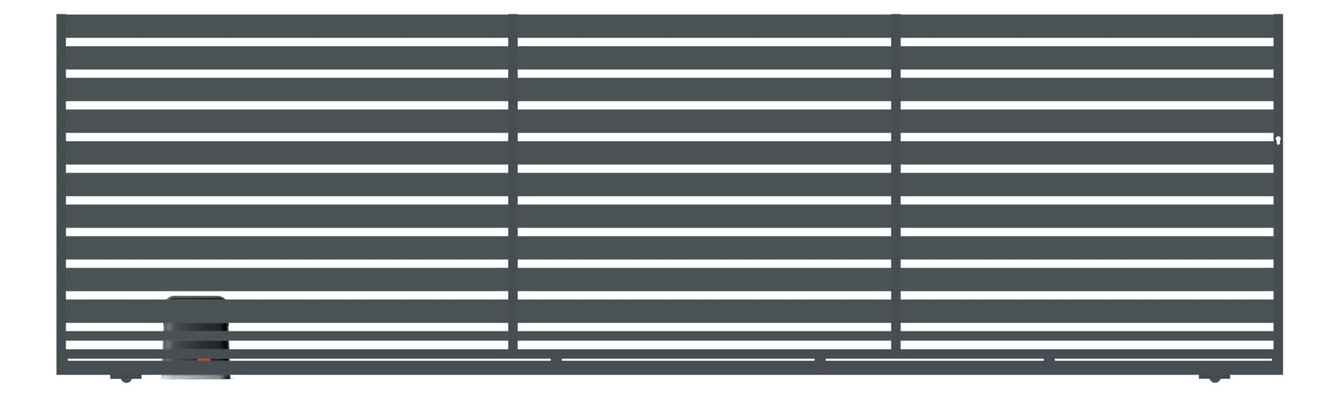 Polbram Brama przesuwna bez przeciwwagi Tinos 5x1,56 m lewa antracytowa automat