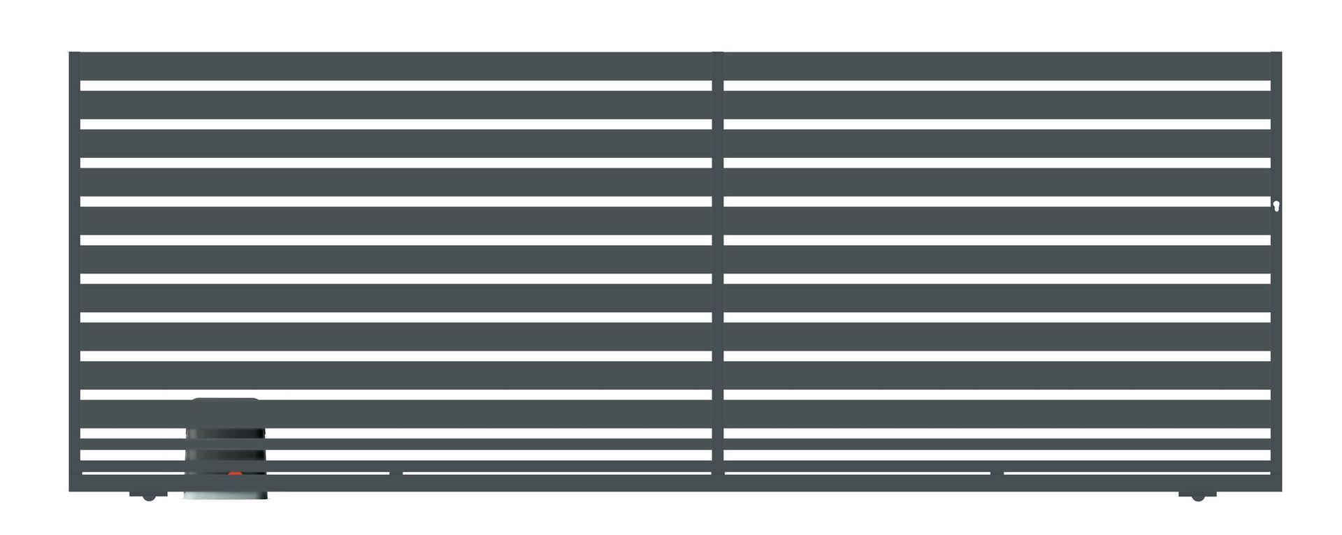 Polbram Brama przesuwna bez przeciwwagi Tinos 4x1,56 m lewa antracytowa automat