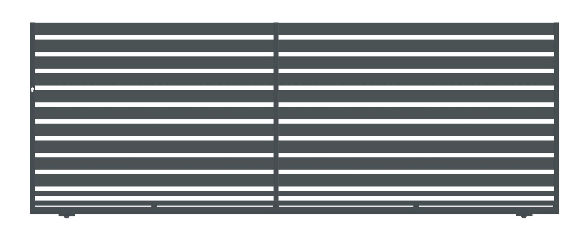Polbram Brama przesuwna bez przeciwwagi Tinos 4x1,56 m prawa antracytowa