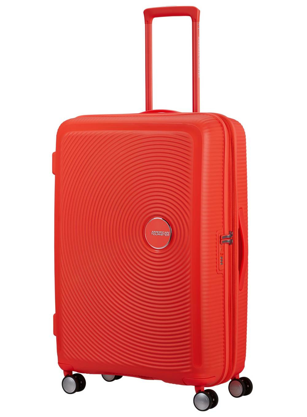 Walizka duża American Tourister SoundBox EXP - neon orange
