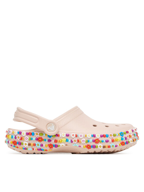 Crocs Klapki Classic Beaded Band 211614 Beżowy